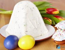 Classic cottage cheese Easter: no-bake recipe with photos